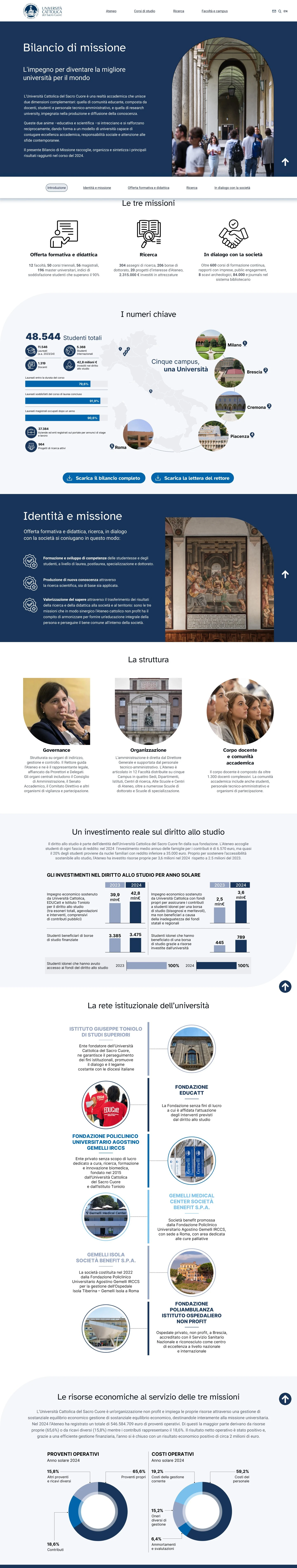 Bilancio di missione dell'Università Cattolica, immagine 2