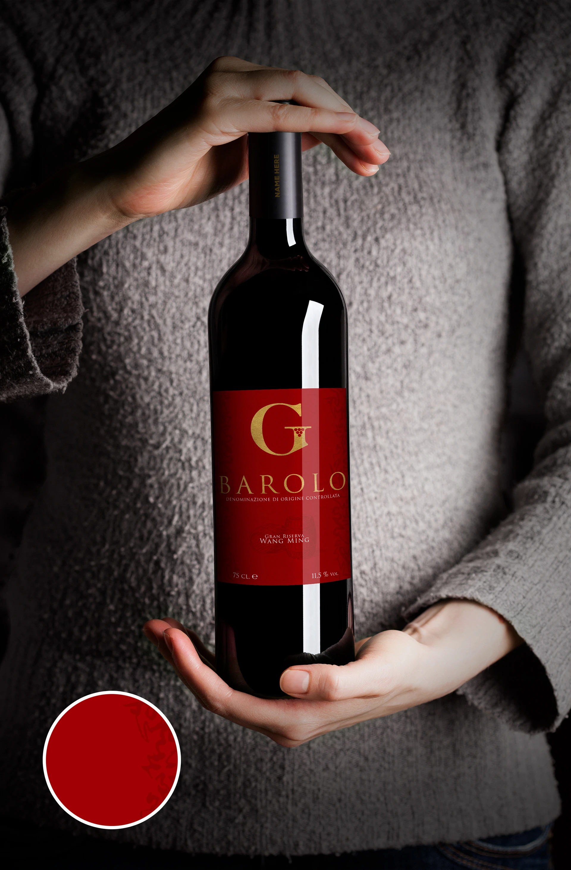 Etichetta per un vino rosso, immagine 3