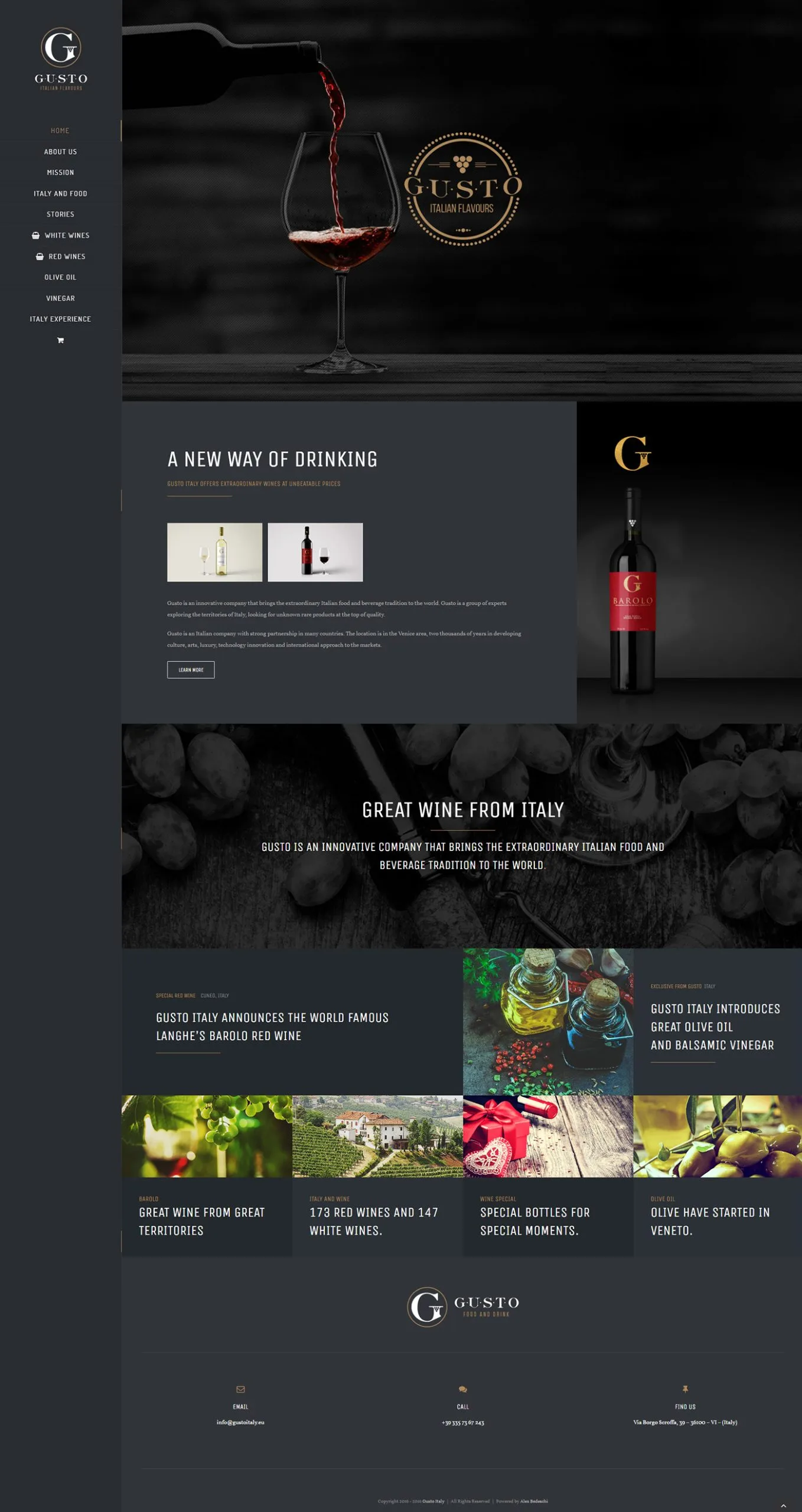 Sito web Gusto Italy, immagine 2