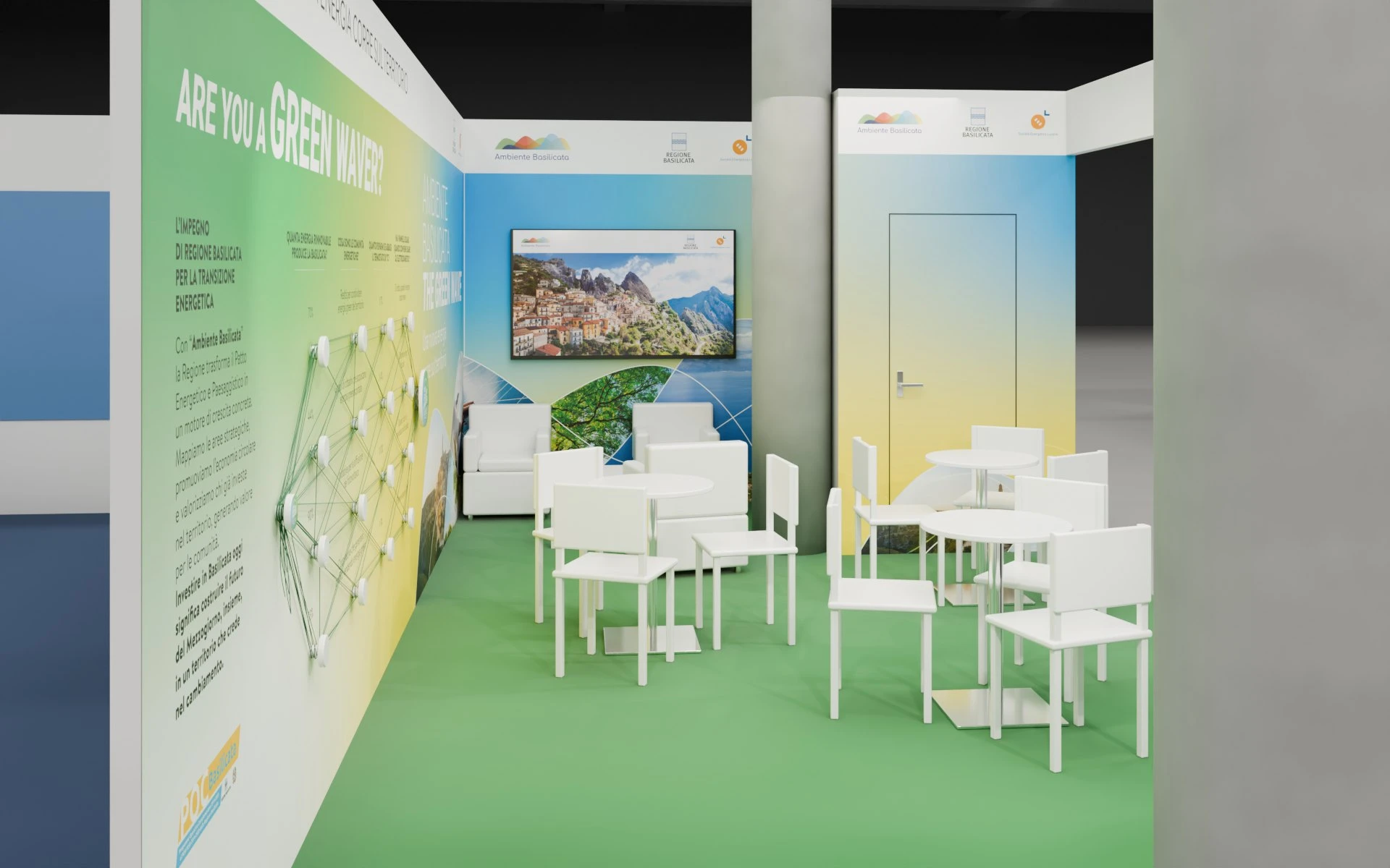 Render stand Ecomondo per la Regione Basilicata (concept), immagine 6