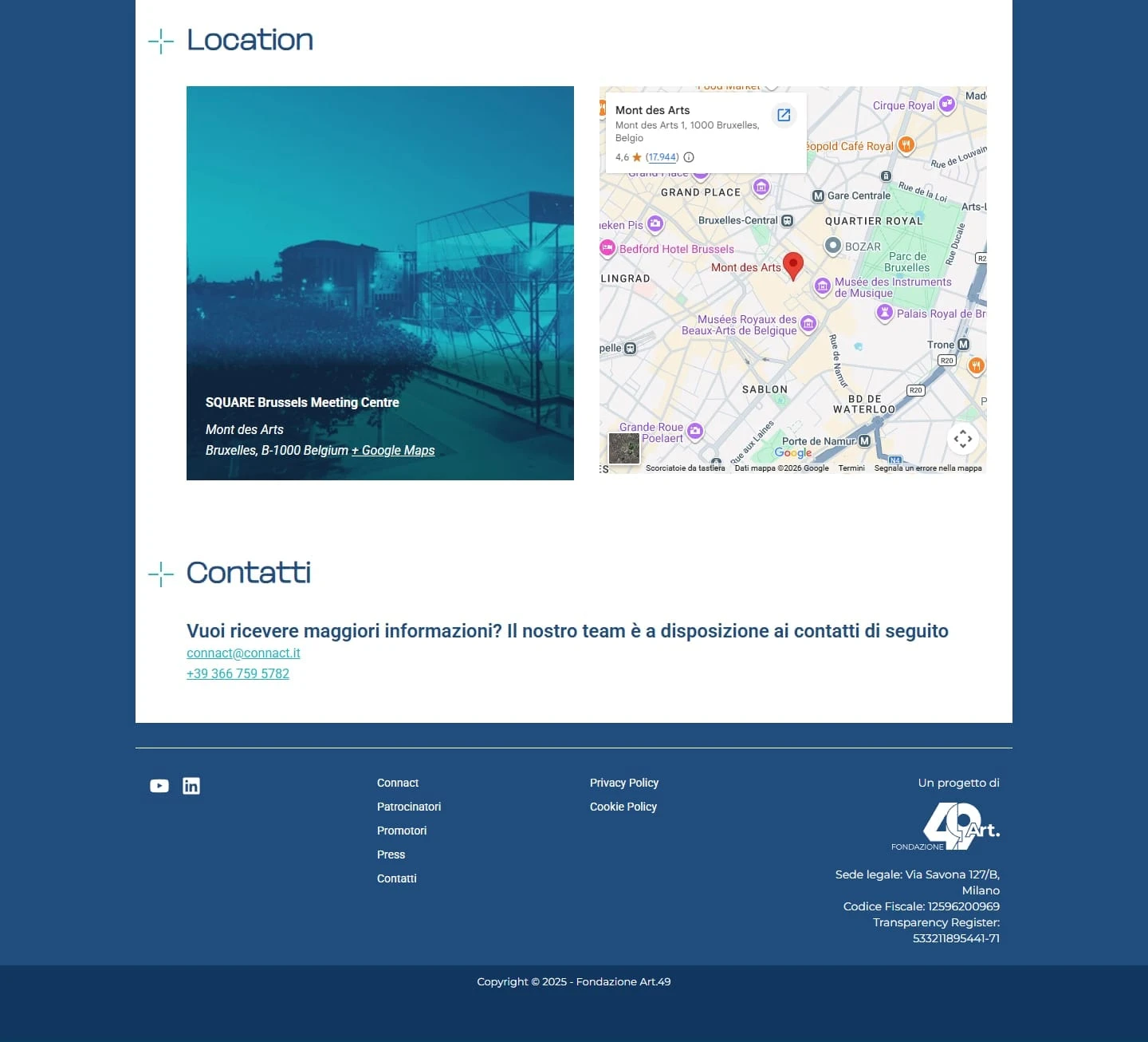 Sito web Connact, immagine 5