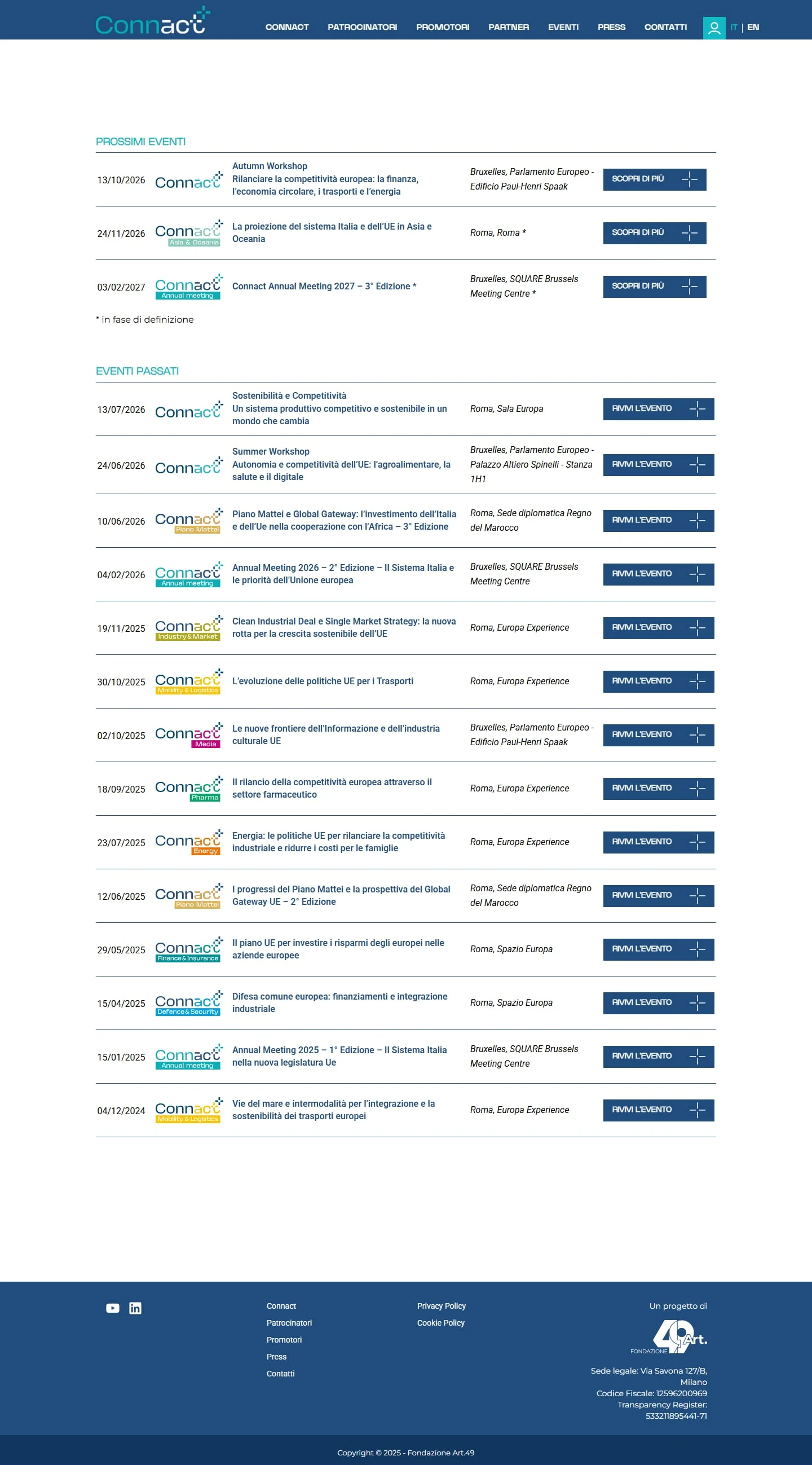 Sito web Connact, immagine 7