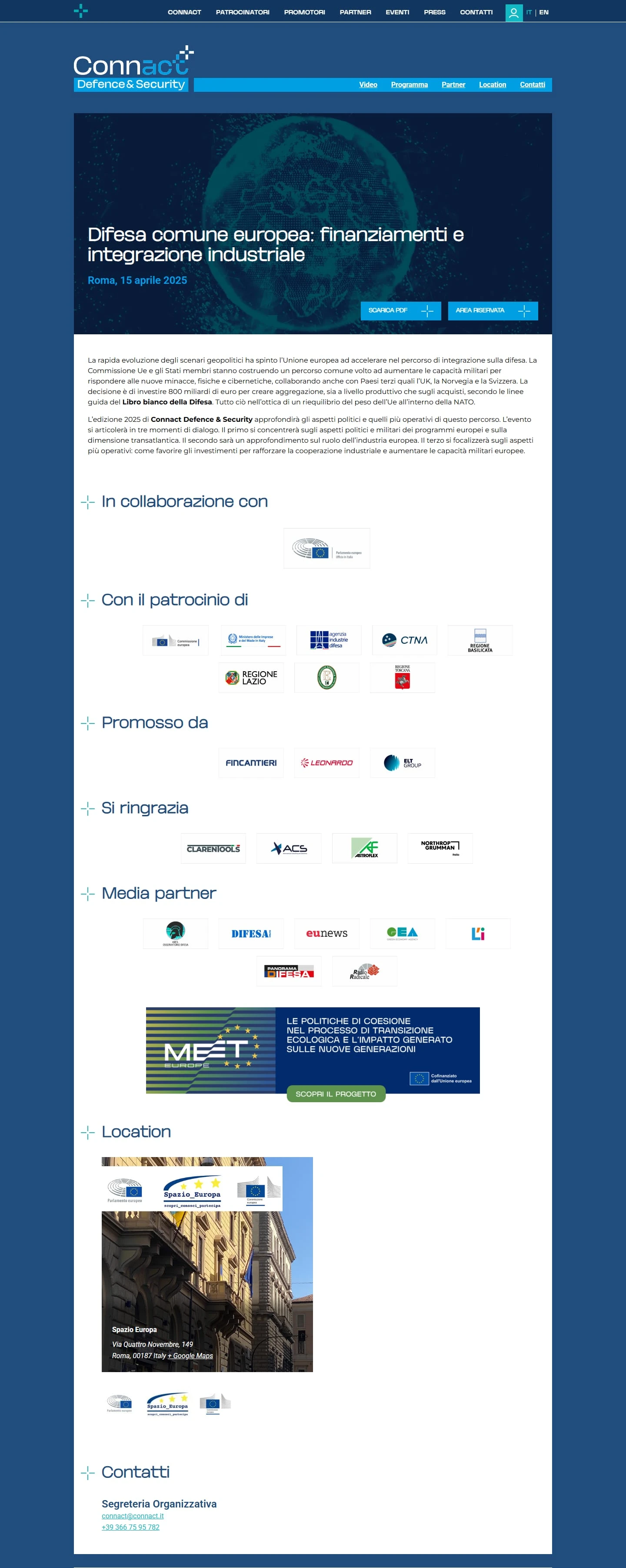 Sito web Connact, immagine 6