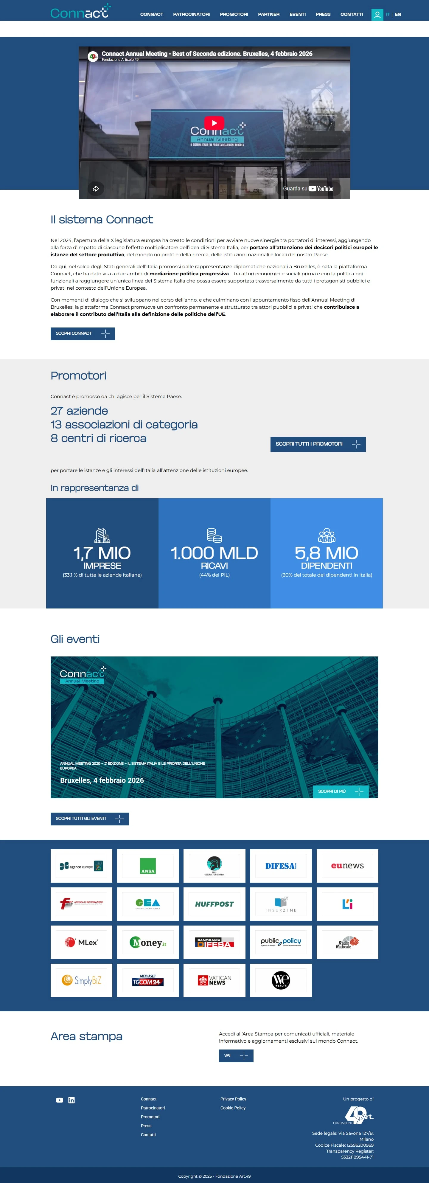 Sito web Connact, immagine 8