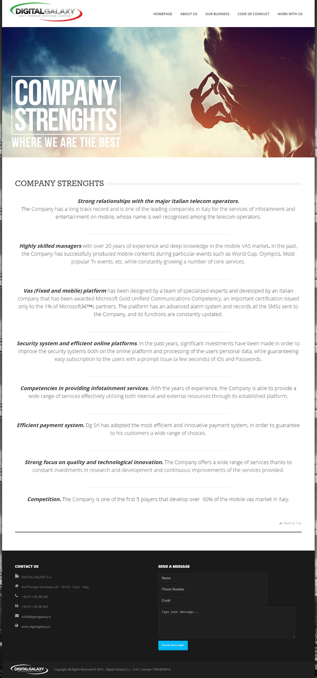 Sito web Digital Galaxy, immagine 2