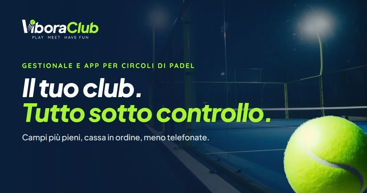 ViboraClub, gestionale e app per circoli di padel, immagine 2
